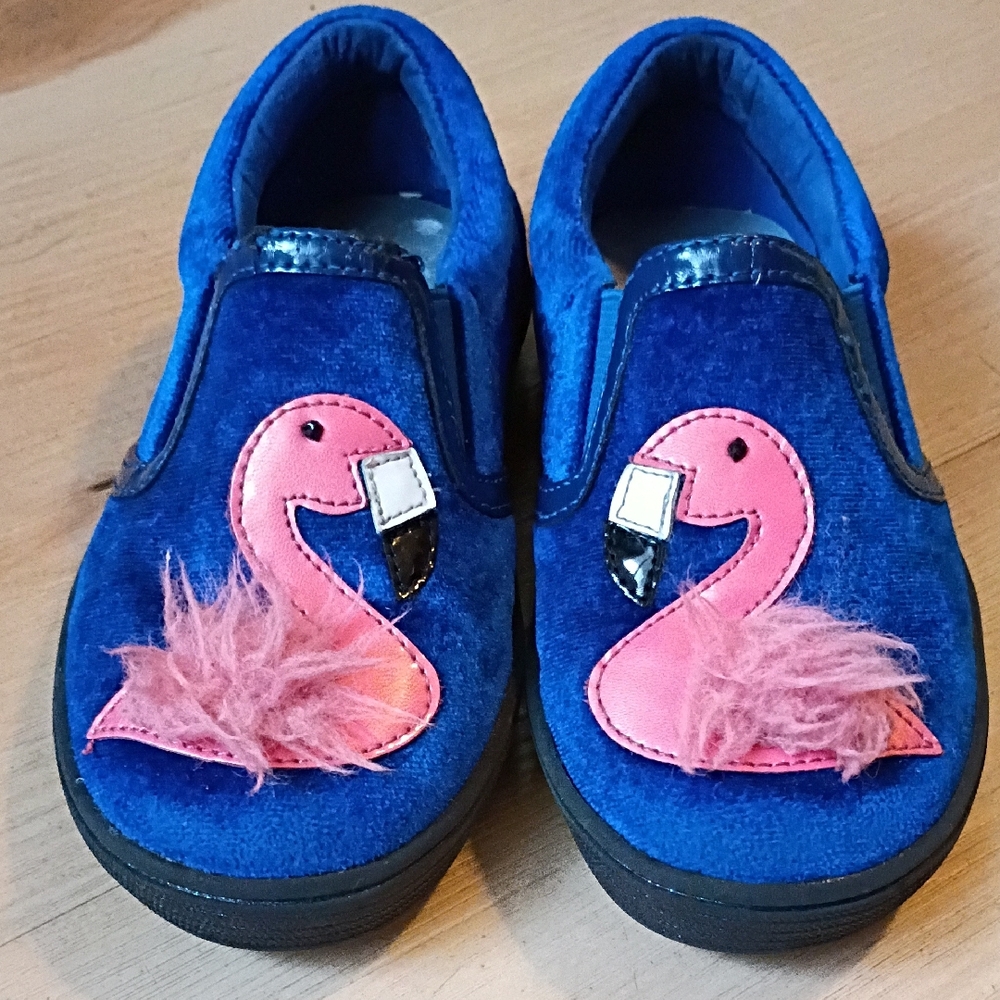 Sydney Jordyn Slip On Velvet Flamingo Loafer
